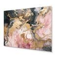 thumbnail image 2 of Designart "Pink Geode Exploration II" Abstract Marble Metal Wall Decor, 2 of 5