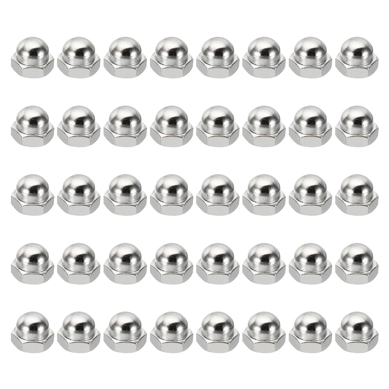 5/16-18 Acorn Cap Dome Nuts, Closed End, AISI 316 Stainless Steel - Aspen Faste