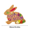 thumbnail image 2 of Easter Bunny Welcome Mat Absorbent Durable Velvet Rug Modern Design Indoor, 2 of 6