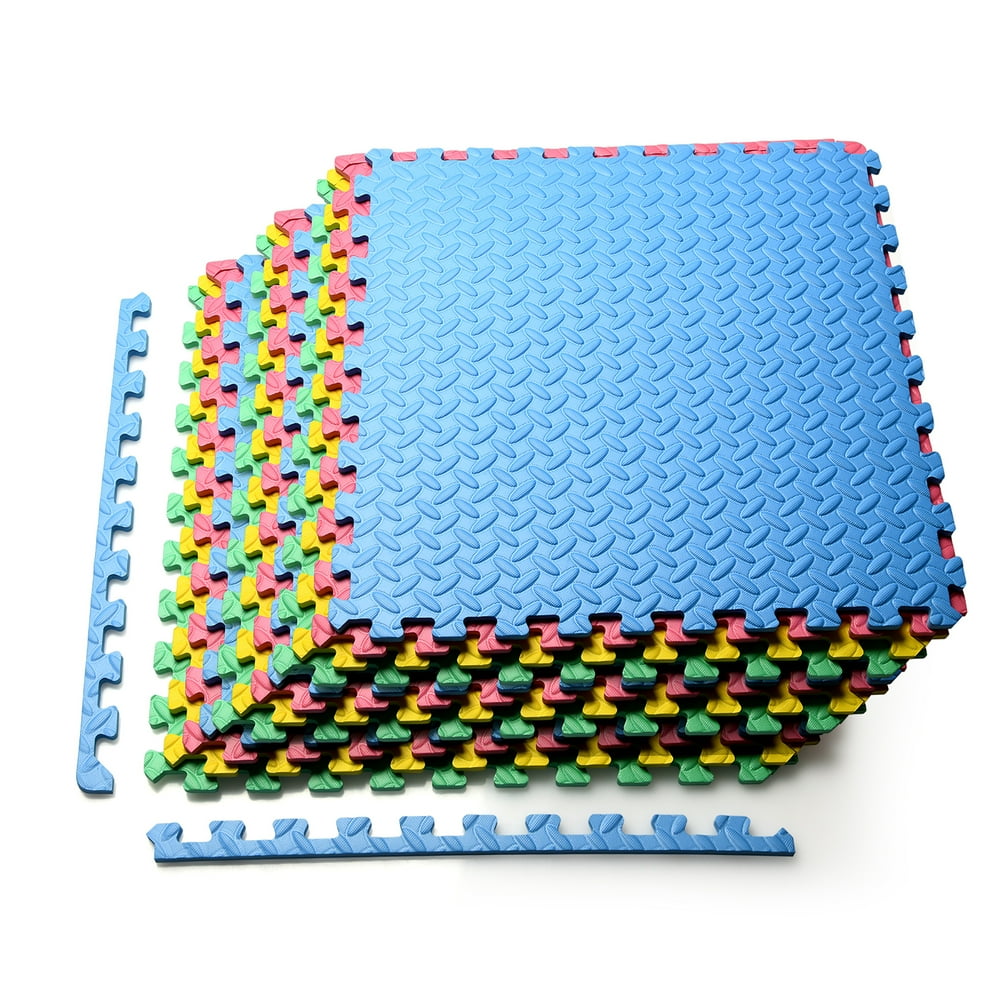 Costway 12PCS Kid’s Puzzle Exercise Play Mat w/EVA Foam Interlocking