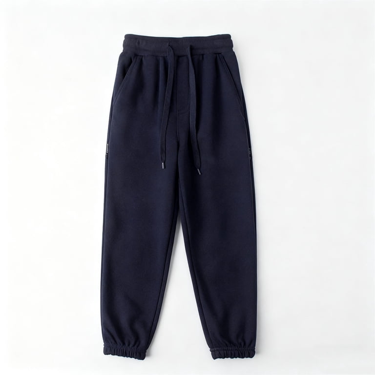 Mgmyaa Boys Jogger Pants Drawstring Elastic Waist 100% Cotton Sports ...