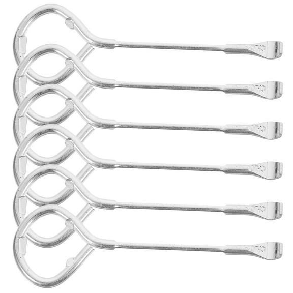 Multifunctional Paint Can Opener Tool with AntiSlip Handle for Safe Easy Use on 5L Cans Glue Buckets Beer Bottles Silver M10 Steel