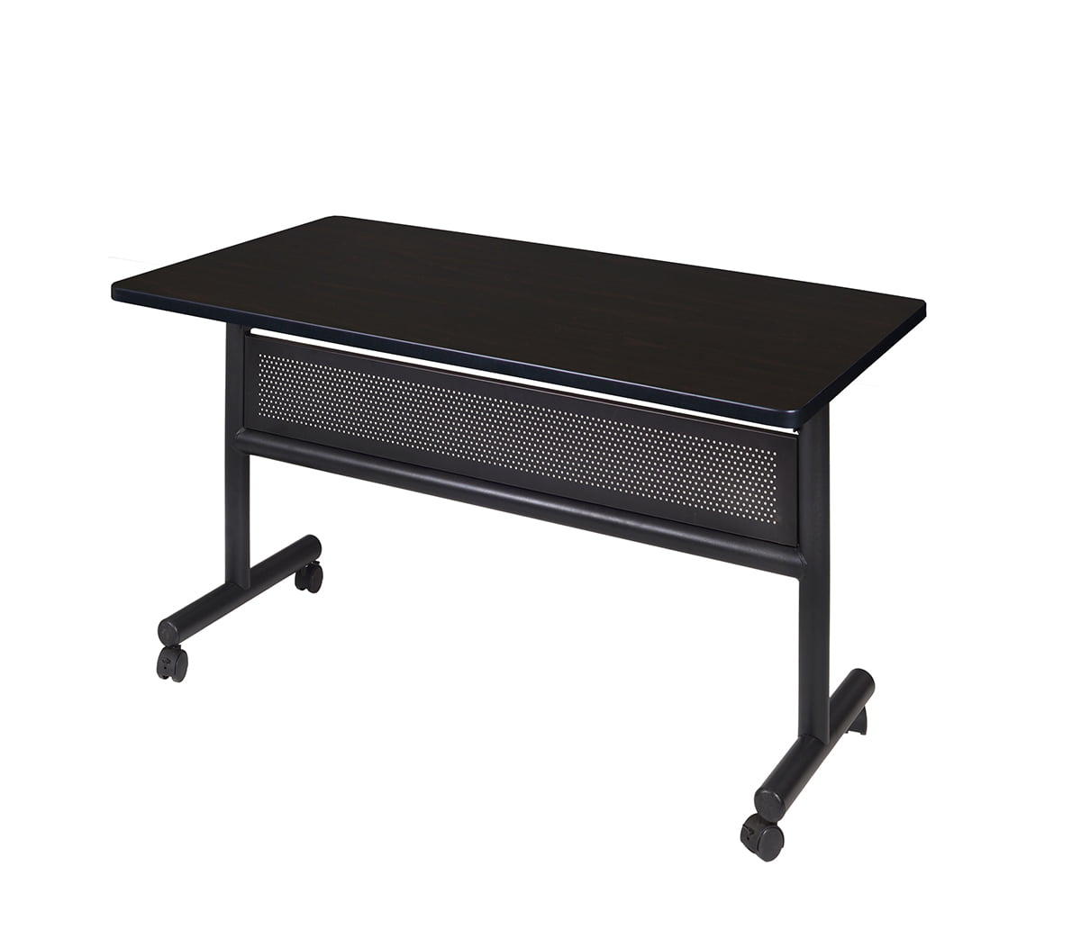 Iceberg ICE68067 OfficeWorks Mobile Training Table with Charcoal Legs,Melamine Laminate 72 Length x 18 Width x 29 Height Gray