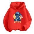 thumbnail image 2 of Nueva sudadera con capucha de Stitch para niñas, sudadera de otoño e invierno, jerseys Harajuku de manga larga, sudadera con capucha informal de la serie Disney Stich, 2 of 5