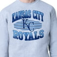 thumbnail image 3 of Men's Starter Heather Gray Kansas City Royals Team Grit Graphic Fleece Pullover Sweatshirt, 3 of 3