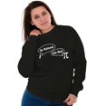 thumbnail image 4 of Pi Be Rational Get Real Math Geek Unisex Plus Fleece Graphic Sweatshirt Brisco Brands 2X, 4 of 5