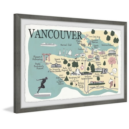 Marmont Hill Inc. 'Vancouver's Best' Framed Painting Print - (Kevin Best Paintings Value)