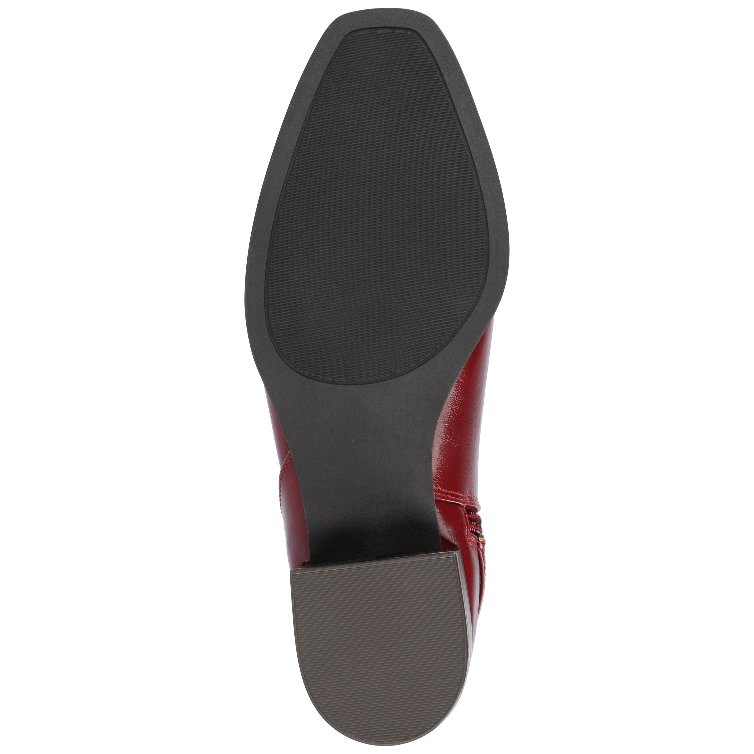 Journee Womens Elley Stacked Block Heel Square Toe Booties
