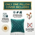 thumbnail image 2 of DaDa Bedding Jewel Tones Emerald Green Blue Luxury Faux Fur Throw Pillow Cover (171805), 2 of 7