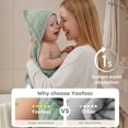 thumbnail image 3 of YOOFOSS Hooded Baby Towels for Newborn, 3 Pack 100% Muslin Organic Cotton Baby Bath Towel with Hood for Babies, Infant, Toddler and Kids, 32"x32", Newborn Essential, 3 of 13