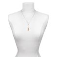thumbnail image 3 of Delight Jewelry Rose Goldtone Crystal Initial - B - Silver tone Elegant Infinity Lariat Necklace, 3 of 4
