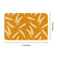 Bathroom Rugs Mat, Autumn Orange Wheat Door Mats Entryway
