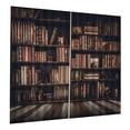 thumbnail image 1 of 2 tama?os de Cortinas Opacas, Cortina de Ventana de poliéster Estantería 3D Cortinas de Sombra Impresas Cortinas para Dormitorio Sala de Estar decoración(170 * 200cm) Suministro Para el Hogar Fugacal NO, 1 of 7