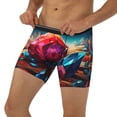 thumbnail image 3 of Rateoe Colorful Stone World Print Men’s Underwear Boxer Briefs Soft Comfortable Underwear Boxer Briefs, Long Leg Briefs,Anti-chafing Boxer Briefs, 3 of 7