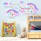 thumbnail image 4 of Calcomanías de pared de arco iris Nubes blancas Gotas de lluvia coloridas y estrellas Pegatinas de pared Bebé Guardería Niños Habitación Decoración de pared JAMW Sencillez, 4 of 5