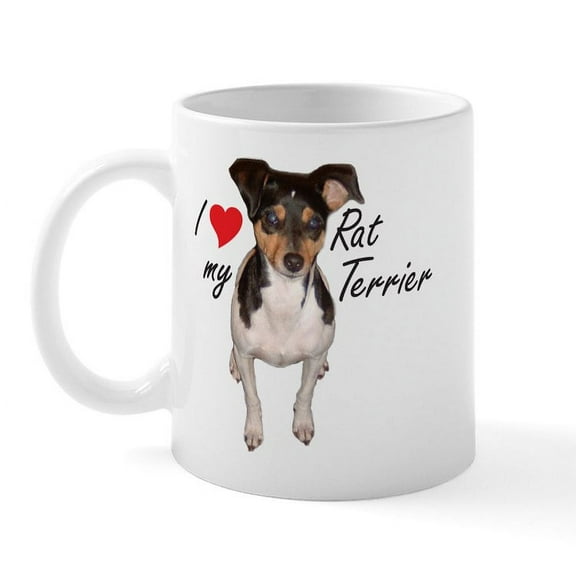 CafePress - Rat Terrier Mug - 11 oz Ceramic Mug - Novelty Coffee Tea Cup