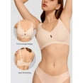 thumbnail image 3 of LUCKMEEY Wireless Bras for Women Seamless Full Coverage Push up Everyday Bra Plus Size, 3 of 7