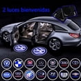 thumbnail image 2 of Paquete de 2 luces de bienvenida para el automóvil, proyección inalámbrica de la atmósfera del láser del ajuste de la señal de la puerta del LED huangjie unisex, 2 of 2