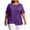 Purple, variant on Bixock Women's Maternity Tops Short Sleeve Maternity Shirts Crew Neck Maternity Shirts Soft Breathable Pregnant Tops Comfortable Maternity Clothings