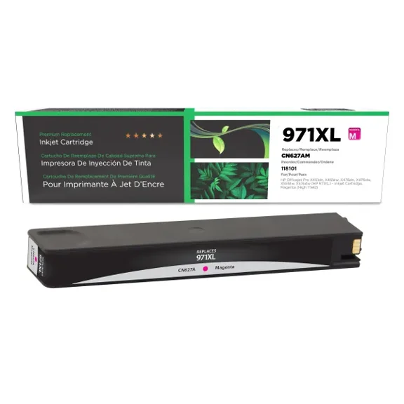 Remanufactured Clover Imaging High Yield Magenta Ink Cartridge compatible with HP 971XL (CN627AM)