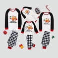 thumbnail image 1 of Pijamas familiares a juego de Navidad, diseño exclusivo de Papá Noel y muñeco de nieve, caja de regalo de Feliz Navidad, conjunto de pijamas azules, 1 of 3