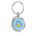 thumbnail image 1 of Química de la fórmula animada Rotating keychain Metal Keyring Holder, 1 of 2
