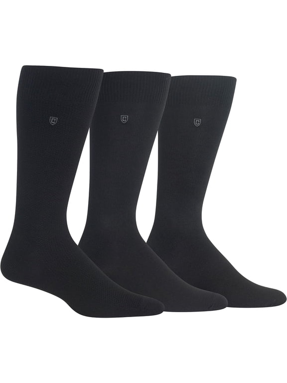 Mens Super Soft Birdseye Crew Socks 3-Pair