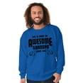 thumbnail image 5 of What An Awesome Grandpa Looks Like Men's Crewneck Sweatshirt Brisco Brands S, 5 of 6