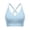 Light Blue-02, variant on DISKEBUISS Women's Sports Bras Racerback Thin Strap Adjustable Breathable Push Up for Running & Gym Workouts