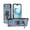 Blue, variant on Military Grade Protective Case for iPhone Air, Heavy Duty Phone Cover with 360 Degree Metal Ring Holder and Kickstand, Shockproof Bumper Hybrid Case for Women and Men, Green