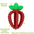 thumbnail image 3 of RaZbaby RaZberry Bites Silicone Teething Toy 6m+ | Textured for Gum Relief | BPA-Free | Easy to Hold | Red, 3 of 6