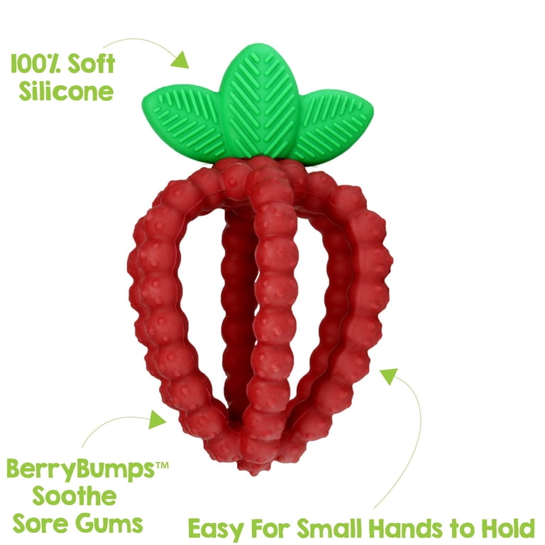 RaZbaby RaZberry Bites Silicone Teether, 6m+ photo 3