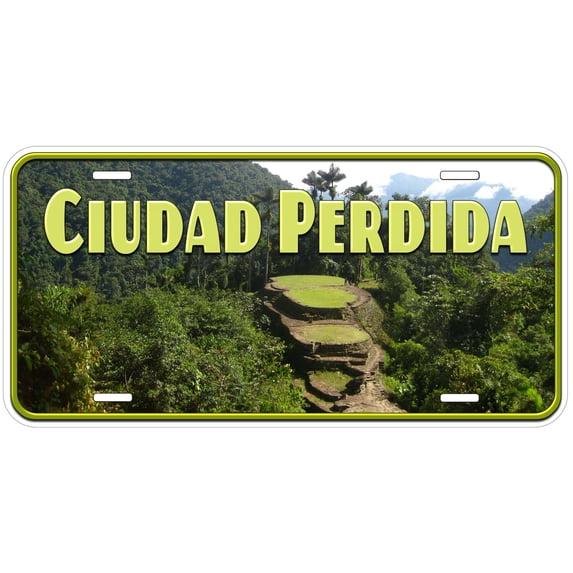 Ciudad Perdida Lost City Colombia Novelty Car License Plate