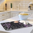 thumbnail image 6 of Yayeee Dish Drying Mat for Kitchen Counter 16"x18" Microfiber Absorbent Pad, Gothic Floral Print, 6 of 7
