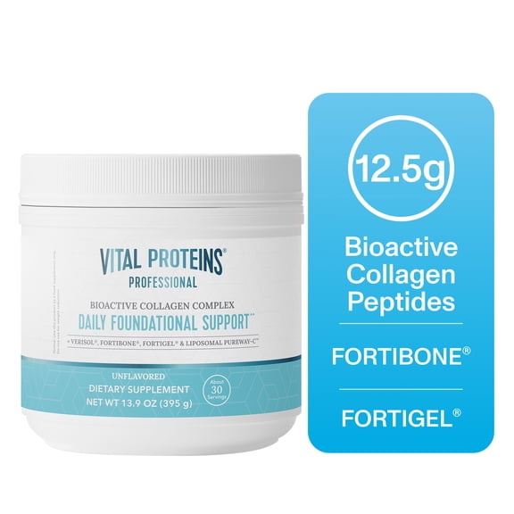 Vital Proteins Professional Bioactive Collagen Complex Daily Foundational Support, Unflavored, 13.9 oz