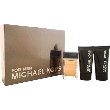 Michael Kors par Michael Kors pour les hommes - 3 Pc Gift Set 4 oz Eau de Toilette Vaporisateur, 2.5oz Baume après-rasage, 2.5oz Se laver les cheveux du corps