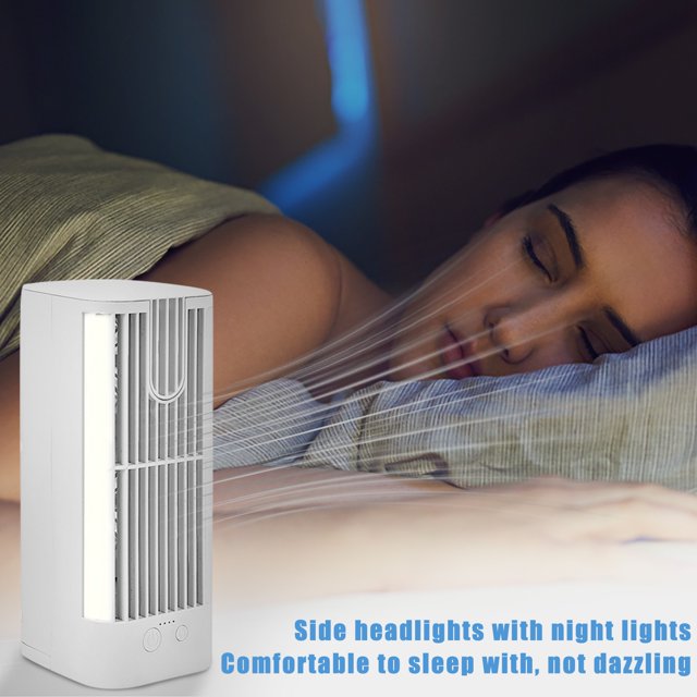Desktop Airi Conditioner Fan Cooler Household Spray Refrigeration Small Airi Conditioner Indoor Electric Fan Water Coolings Night Light Coolings Fan