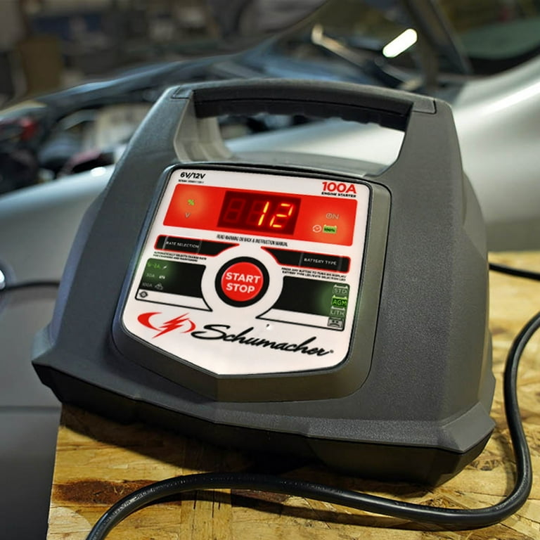 Schumacher Electric 6A Car Battery Charger and 100A Engine
