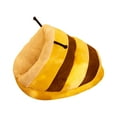 thumbnail image 3 of Cama cueva para gatitos, cama para gatos para perros, almohada interior para dormir suave, nido para gatos para mascotas de otoño e invierno, nido par M y amarillo, 3 of 8