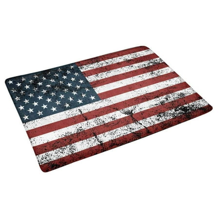 Pop Grunge American Flag Doormat Entrance Mat Floor Rug Indoor Door Mats Home Decor 30x18 Inches