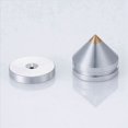 thumbnail image 2 of Juego de 16 Puntas de Pie de Audio Hifi Clavo de Pie de Cono, Altavoz de Aleación de Aluminio CD Gabinete Amplificador de Potencia, Ordenador (Plateado), 2 of 4