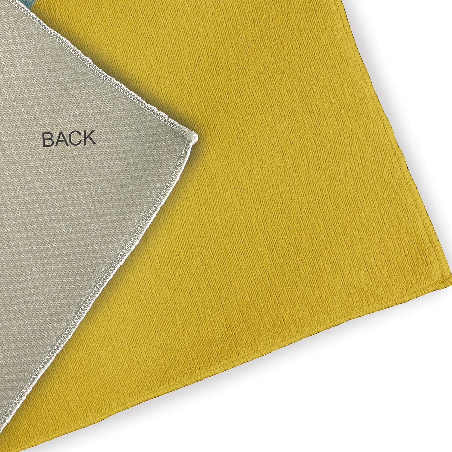 18" x 30" Simply Daisy Brushfoot Butterfly Novelty Chenille Area Rug, Mustard Yellow