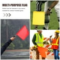 thumbnail image 3 of Topbathy 3pcs Stainless Steel Red Referee Flags for Sports Training and Events Color Guard Racing Match Waving Flags, 3 of 5