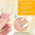 thumbnail image 2 of Ring Sizers for Loose Rings, 14 Pack Invisible Ring Size Adjuster Silicone, Ring Guards Spacer Tightener Resizer Fitter for Women Men, Make Ring Smaller without Resizing Thick Band (Transparent-14Pcs), 2 of 7