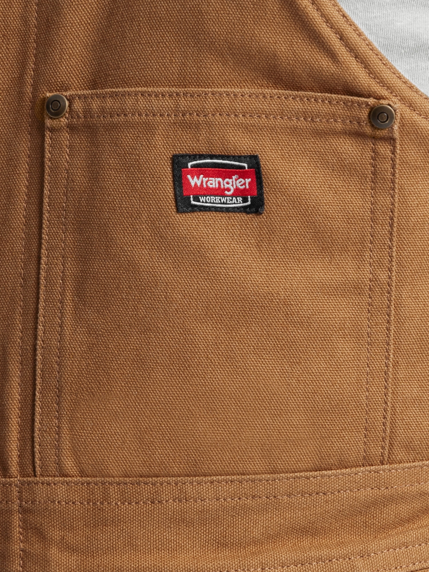 Wrangler Workwear Men's Insulated Heavy Duty Flex Duck Work Bib Overall, Size S-3XL