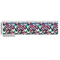 thumbnail image 2 of Ambesonne Grunge Fabric by the Yard Upholstery, Hipster Zigzag Chevron, 3 Yards, Multicolor, 2 of 4