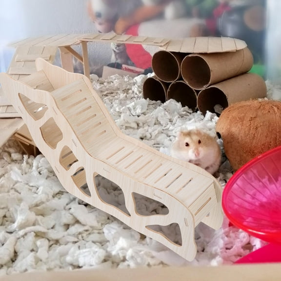 OUNONA  Guinea Pig Home Platform Hamster Ladder Toy Climbing