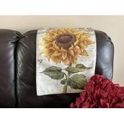 Sunflower Headrest Cover for furniture, Slipcover, Furniture Protectors, Chair cover, Home Decor