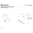 thumbnail image 2 of Kingston Brass K150K9 Trimscape 6-Inch Shower Arm with Round Flange in Brushed Nickel/Polished Brass, 2 of 4
