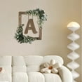 thumbnail image 1 of BKER Wooden Alphabet Wreath For Wall Home Living Room Bedroom Decorative Letter Sign With Hook And Rope For DIY Word Display, 1 of 6